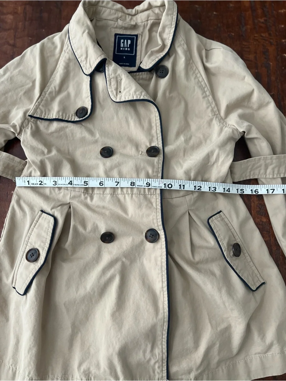 GAP Kids Trench Coat Size L